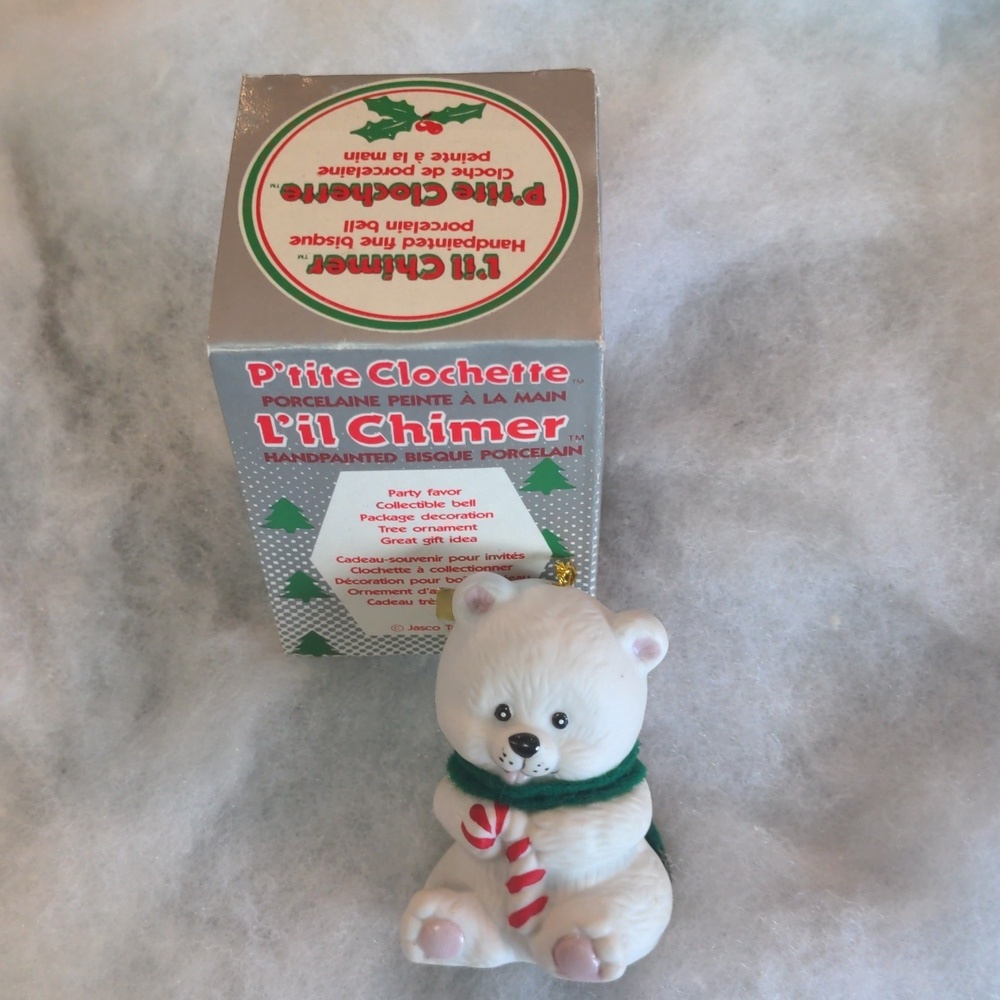 L'il chimer Hand painted bisque porcelain ornament- Christmas Decor